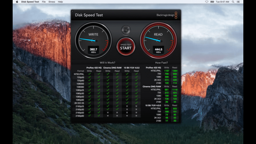 Mac disk speed check